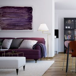 Cor lilás no interior - 210+ (foto) Grande variedade e combinação de cores