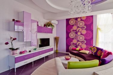 Cor lilás no interior - 210+ (foto) Grande variedade e combinação de cores
