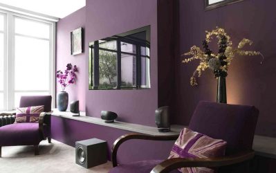 Cor lilás no interior - 210+ (foto) Grande variedade e combinação de cores