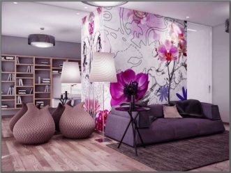 Cor lilás no interior - 210+ (foto) Grande variedade e combinação de cores