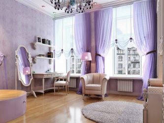 Cor lilás no interior - 210+ (foto) Grande variedade e combinação de cores