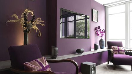 Cor lilás no interior - 210+ (foto) Grande variedade e combinação de cores