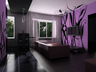 Cor lilás no interior - 210+ (foto) Grande variedade e combinação de cores