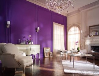 Cor lilás no interior - 210+ (foto) Grande variedade e combinação de cores