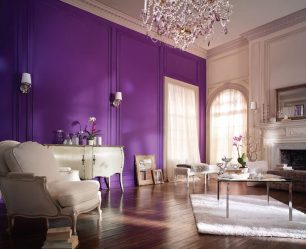 Cor lilás no interior - 210+ (foto) Grande variedade e combinação de cores