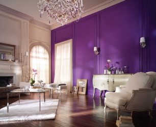 Cor lilás no interior - 210+ (foto) Grande variedade e combinação de cores