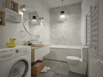 Banheiros Escandinavos: Simplicidade, Conveniência e Conforto (mais de 200 fotos). Crie uma zona de conforto para você