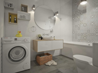 Banheiros Escandinavos: Simplicidade, Conveniência e Conforto (mais de 200 fotos). Crie uma zona de conforto para você