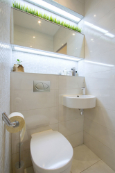 Banheiros Escandinavos: Simplicidade, Conveniência e Conforto (mais de 200 fotos). Crie uma zona de conforto para você