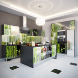 Glass aprons, skinali for the kitchen - A selection of ideas and style guide (140+ Photos)