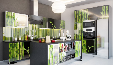 Aventais de vidro, skinali para a cozinha - Uma seleção de idéias e guia de estilo (140+ fotos)