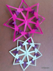 Flocos de neve de papel DIY simples e volumosos: Mais de 75 fotos com instruções passo a passo. Nós decoramos a casa para o feriado (+ Avaliações)