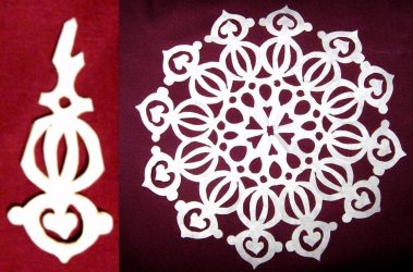 Flocos de neve de papel DIY simples e volumosos: Mais de 75 fotos com instruções passo a passo. Nós decoramos a casa para o feriado (+ Avaliações)