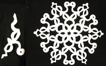 Flocos de neve de papel DIY simples e volumosos: Mais de 75 fotos com instruções passo a passo. Nós decoramos a casa para o feriado (+ Avaliações)