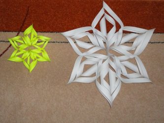 Flocos de neve de papel DIY simples e volumosos: Mais de 75 fotos com instruções passo a passo. Nós decoramos a casa para o feriado (+ Avaliações)