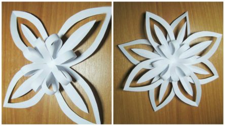 Flocos de neve de papel DIY simples e volumosos: Mais de 75 fotos com instruções passo a passo. Nós decoramos a casa para o feriado (+ Avaliações)