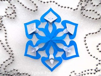 Flocos de neve de papel DIY simples e volumosos: Mais de 75 fotos com instruções passo a passo. Nós decoramos a casa para o feriado (+ Avaliações)