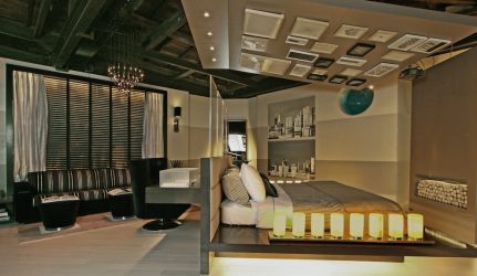 Maneiras de salas de zoneamento para o quarto e sala de estar: 195+ Photo Best Design Ideas with examples