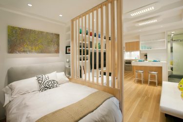 Maneiras de salas de zoneamento para o quarto e sala de estar: 195+ Photo Best Design Ideas with examples