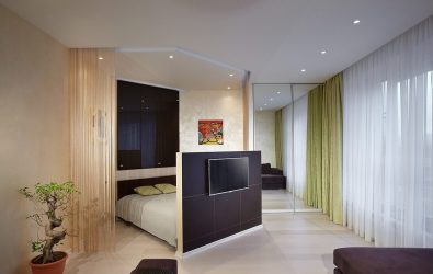 Maneiras de salas de zoneamento para o quarto e sala de estar: 195+ Photo Best Design Ideas with examples