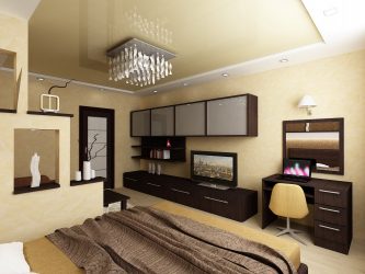 Maneiras de salas de zoneamento para o quarto e sala de estar: 195+ Photo Best Design Ideas with examples