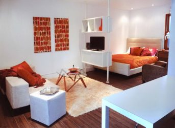 Maneiras de salas de zoneamento para o quarto e sala de estar: 195+ Photo Best Design Ideas with examples