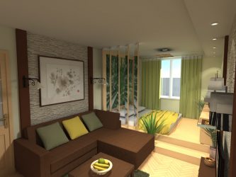 Maneiras de salas de zoneamento para o quarto e sala de estar: 195+ Photo Best Design Ideas with examples