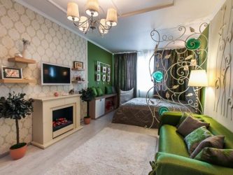 Maneiras de salas de zoneamento para o quarto e sala de estar: 195+ Photo Best Design Ideas with examples