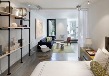 Maneiras de salas de zoneamento para o quarto e sala de estar: 195+ Photo Best Design Ideas with examples