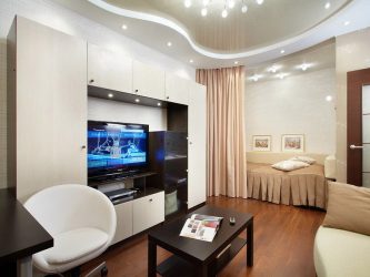 Maneiras de salas de zoneamento para o quarto e sala de estar: 195+ Photo Best Design Ideas with examples