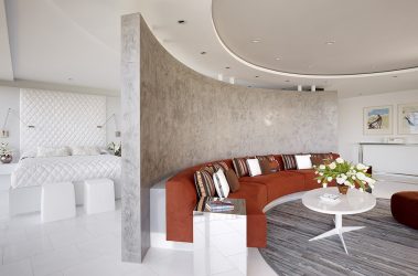 Maneiras de salas de zoneamento para o quarto e sala de estar: 195+ Photo Best Design Ideas with examples