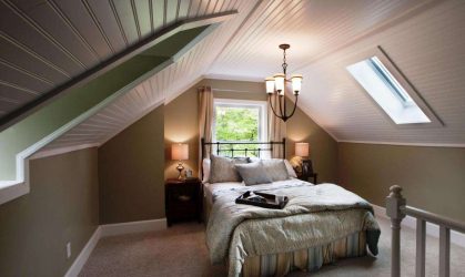 Idéias de design surpreendentes Quartos no sótão: 200 + (Foto) Interiores em estilo contemporâneo