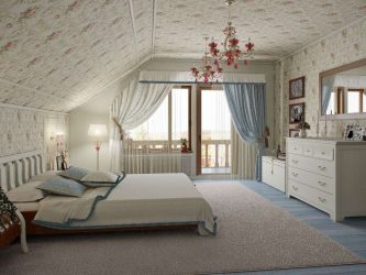 Idéias de design surpreendentes Quartos no sótão: 200 + (Foto) Interiores em estilo contemporâneo