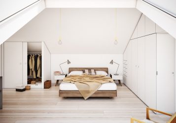 Idéias de design surpreendentes Quartos no sótão: 200 + (Foto) Interiores em estilo contemporâneo