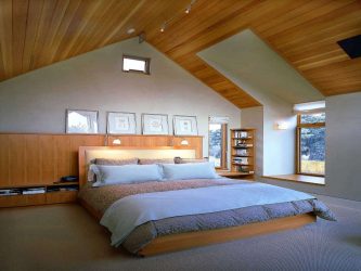 Idéias de design surpreendentes Quartos no sótão: 200 + (Foto) Interiores em estilo contemporâneo
