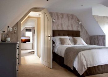 Idéias de design surpreendentes Quartos no sótão: 200 + (Foto) Interiores em estilo contemporâneo
