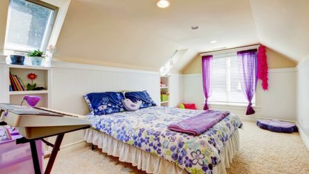 Idéias de design surpreendentes Quartos no sótão: 200 + (Foto) Interiores em estilo contemporâneo