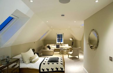 Idéias de design surpreendentes Quartos no sótão: 200 + (Foto) Interiores em estilo contemporâneo