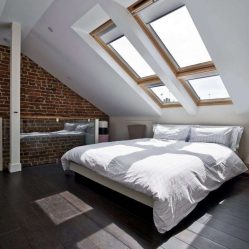 Idéias de design surpreendentes Quartos no sótão: 200 + (Foto) Interiores em estilo contemporâneo