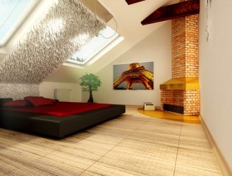 Idéias de design surpreendentes Quartos no sótão: 200 + (Foto) Interiores em estilo contemporâneo
