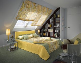 Idéias de design surpreendentes Quartos no sótão: 200 + (Foto) Interiores em estilo contemporâneo