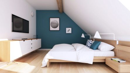 Idéias de design surpreendentes Quartos no sótão: 200 + (Foto) Interiores em estilo contemporâneo