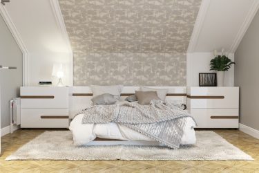 Idéias de design surpreendentes Quartos no sótão: 200 + (Foto) Interiores em estilo contemporâneo