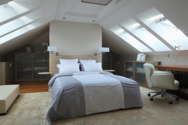 Idéias de design surpreendentes Quartos no sótão: 200 + (Foto) Interiores em estilo contemporâneo