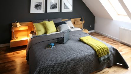 Idéias de design surpreendentes Quartos no sótão: 200 + (Foto) Interiores em estilo contemporâneo