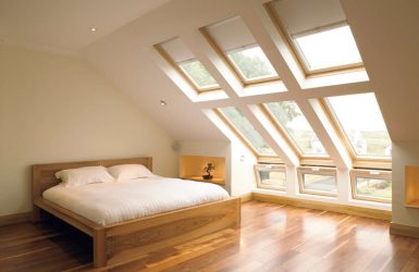 Idéias de design surpreendentes Quartos no sótão: 200 + (Foto) Interiores em estilo contemporâneo
