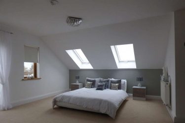 Idéias de design surpreendentes Quartos no sótão: 200 + (Foto) Interiores em estilo contemporâneo
