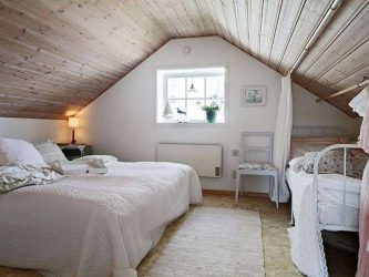 Idéias de design surpreendentes Quartos no sótão: 200 + (Foto) Interiores em estilo contemporâneo