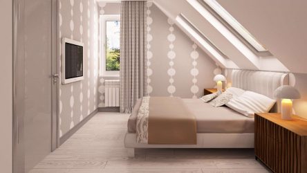 Idéias de design surpreendentes Quartos no sótão: 200 + (Foto) Interiores em estilo contemporâneo