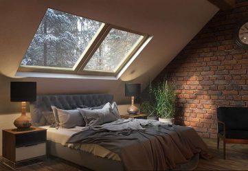 Idéias de design surpreendentes Quartos no sótão: 200 + (Foto) Interiores em estilo contemporâneo